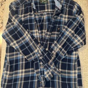 Woolrich Men's Blue Plaid Shirt